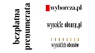Grafika z logo "Gazeta Wyborcza" oraz "Wysokie obcasy" informująca o możliwości darmowej prenumeraty